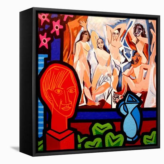 Homage to Picasso 1-John Nolan-Framed Stretched Canvas