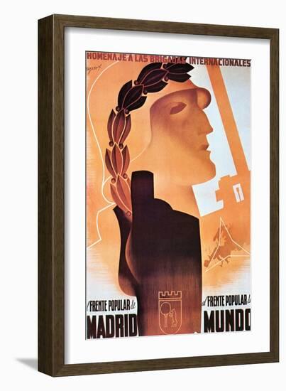 Homage to the International Brigades-Espert-Framed Art Print