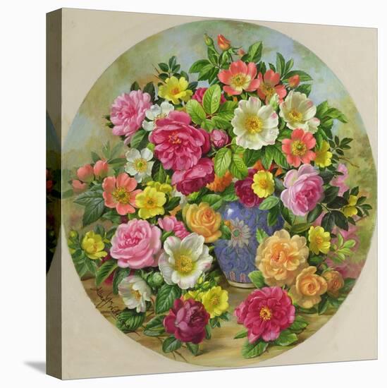Homage to the Wild Rose-Albert Williams-Stretched Canvas