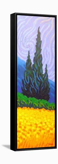Homage to Van Gogh 2-John Nolan-Framed Stretched Canvas