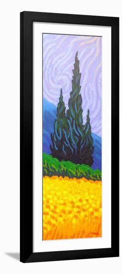 Homage to Van Gogh 2-John Nolan-Framed Giclee Print