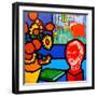 Homage to Van Gogh 3-John Nolan-Framed Giclee Print