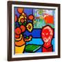 Homage to Van Gogh 3-John Nolan-Framed Giclee Print