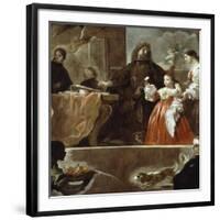 Homage to Velazquez for Count of Santiesteban, 1692-1700-Luca Giordano-Framed Giclee Print