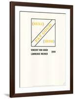 Homage to Vincent Van Gogh-Lawrence Weiner-Framed Collectable Print