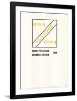 Homage to Vincent Van Gogh-Lawrence Weiner-Framed Collectable Print