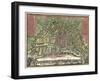 Homann Erben’s Accurate Map of Amsterdam 1727-Vintage Lavoie-Framed Giclee Print