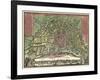 Homann Erben’s Accurate Map of Amsterdam 1727-Vintage Lavoie-Framed Giclee Print