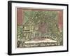 Homann Erben’s Accurate Map of Amsterdam 1727-Vintage Lavoie-Framed Giclee Print