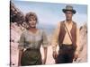 HOMBRE, 1967 directed by MARTIN RITT Diane Cilento and Paul Newman (photo)-null-Stretched Canvas