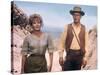 HOMBRE, 1967 directed by MARTIN RITT Diane Cilento and Paul Newman (photo)-null-Stretched Canvas