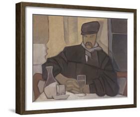 Hombre en el Cafe-Rafael Barradas-Framed Giclee Print