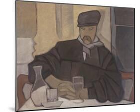 Hombre en el Cafe-Rafael Barradas-Mounted Giclee Print