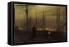 Home Again-John Atkinson Grimshaw-Framed Stretched Canvas