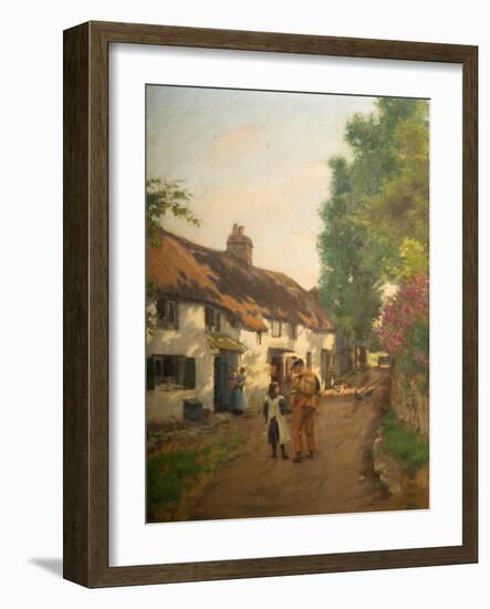 Home Along (Dashpers Lane, Brixham, Devon)-J. Cooke-Framed Premium Giclee Print