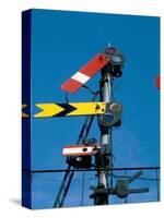 Home and Distant Signals (Gwr) on Gantry, Newton Abbot, Devon, England, United Kingdom-Ian Griffiths-Stretched Canvas