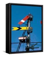 Home and Distant Signals (Gwr) on Gantry, Newton Abbot, Devon, England, United Kingdom-Ian Griffiths-Framed Stretched Canvas