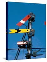 Home and Distant Signals (Gwr) on Gantry, Newton Abbot, Devon, England, United Kingdom-Ian Griffiths-Stretched Canvas