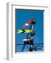 Home and Distant Signals (Gwr) on Gantry, Newton Abbot, Devon, England, United Kingdom-Ian Griffiths-Framed Photographic Print