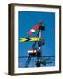 Home and Distant Signals (Gwr) on Gantry, Newton Abbot, Devon, England, United Kingdom-Ian Griffiths-Framed Photographic Print