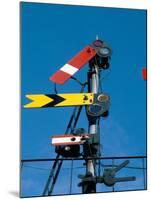 Home and Distant Signals (Gwr) on Gantry, Newton Abbot, Devon, England, United Kingdom-Ian Griffiths-Mounted Photographic Print