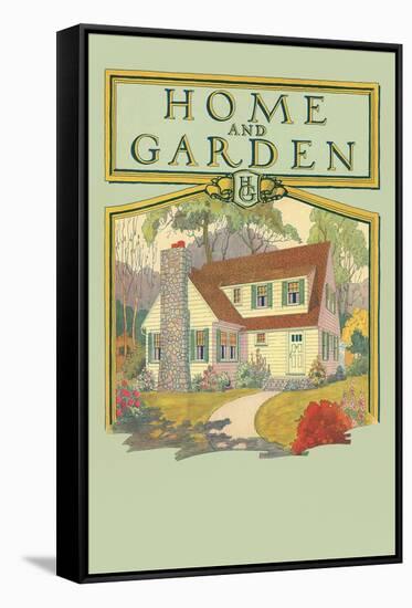 Home and Garden Magazine Cover-null-Framed Stretched Canvas