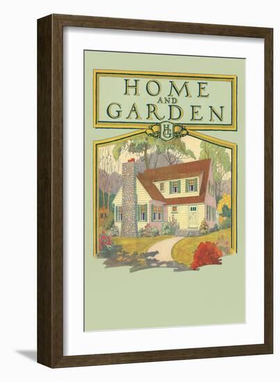 Home and Garden Magazine Cover-null-Framed Art Print