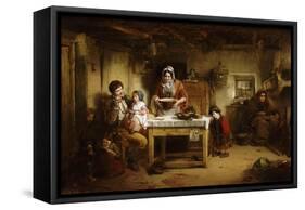 Home and the Homeless, 1856-Thomas Faed-Framed Stretched Canvas