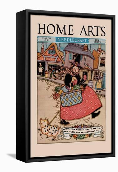 Home Arts: to Market-Mary Wright Jones-Framed Stretched Canvas