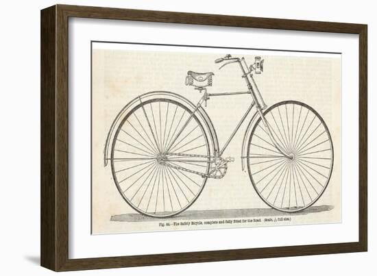 Home Assembly Model Safety Bicycle-null-Framed Art Print