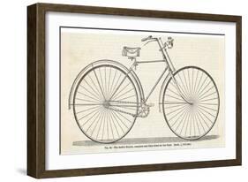 Home Assembly Model Safety Bicycle-null-Framed Art Print