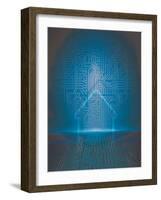 Home Automation Background-germina-Framed Art Print