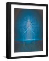 Home Automation Background-germina-Framed Art Print