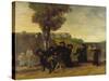 Home Coming Form the Conference (Le Retour De La Conférence), 1863-Gustave Courbet-Stretched Canvas