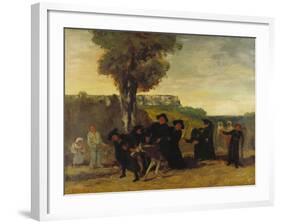 Home Coming Form the Conference (Le Retour De La Conférence), 1863-Gustave Courbet-Framed Giclee Print