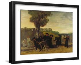 Home Coming Form the Conference (Le Retour De La Conférence), 1863-Gustave Courbet-Framed Giclee Print