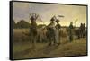 Home-Coming of the Harvesters, 1885-Niels Fr Schiottz-Jensen-Framed Stretched Canvas