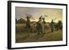 Home-Coming of the Harvesters, 1885-Niels Fr Schiottz-Jensen-Framed Giclee Print