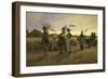 Home-Coming of the Harvesters, 1885-Niels Fr Schiottz-Jensen-Framed Giclee Print