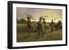 Home-Coming of the Harvesters, 1885-Niels Fr Schiottz-Jensen-Framed Giclee Print