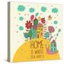 Home Concept-smilewithjul-Stretched Canvas