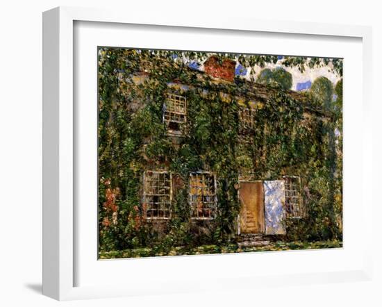 Home Cottage, East Hampton, C.1916-Childe Hassam-Framed Giclee Print