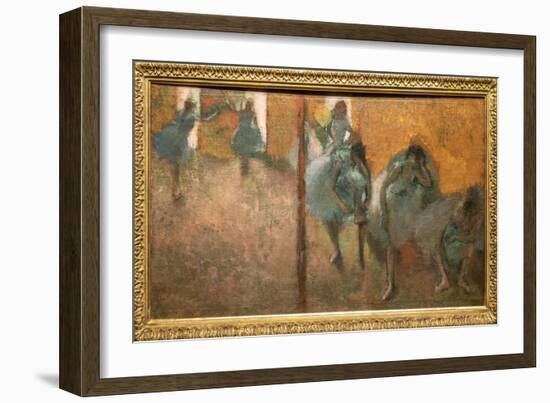 Home dancers. Around 1900-1905. Oil on canvas.-Edgar Degas-Framed Giclee Print