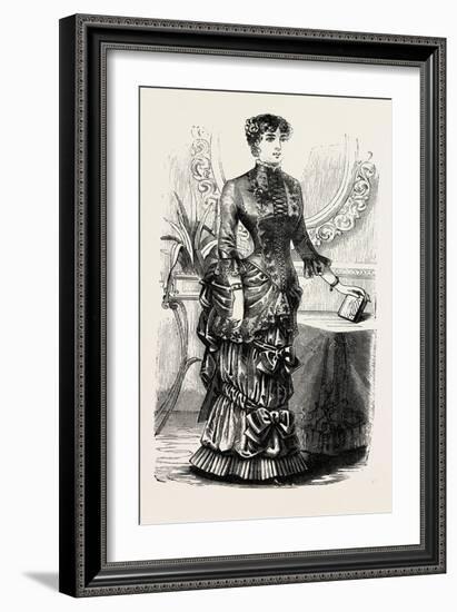 Home Dinner Toilette, Fashion, 1882-null-Framed Giclee Print