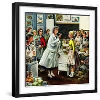 "Home Ec", February 28, 1953-Constantin Alajalov-Framed Giclee Print