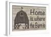 Home & Farm III-Alonzo Saunders-Framed Art Print