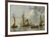 Home Fleet Saluting the State Barge-Jan Van De Cappelle-Framed Premium Giclee Print