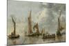 Home Fleet Saluting the State Barge-Jan Van De Cappelle-Mounted Premium Giclee Print