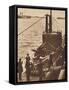 'Home Fleet Visit' - King Edward boards submarine Narwhal, 1936 (1937)-Unknown-Framed Stretched Canvas