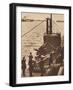 'Home Fleet Visit' - King Edward boards submarine Narwhal, 1936 (1937)-Unknown-Framed Photographic Print